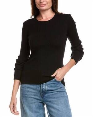 NEW ANOTHER LOVE maritza basic crew sweater in black
